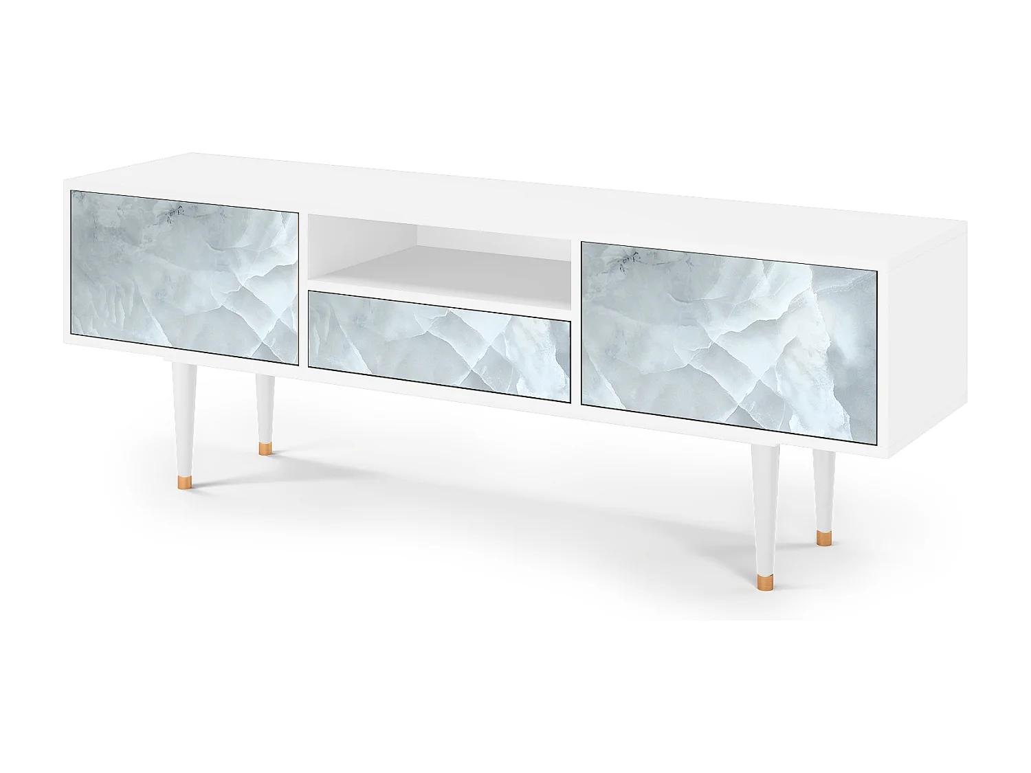 TV-meubel - 170х59х41 cm - T6 - The Onyx, Wit