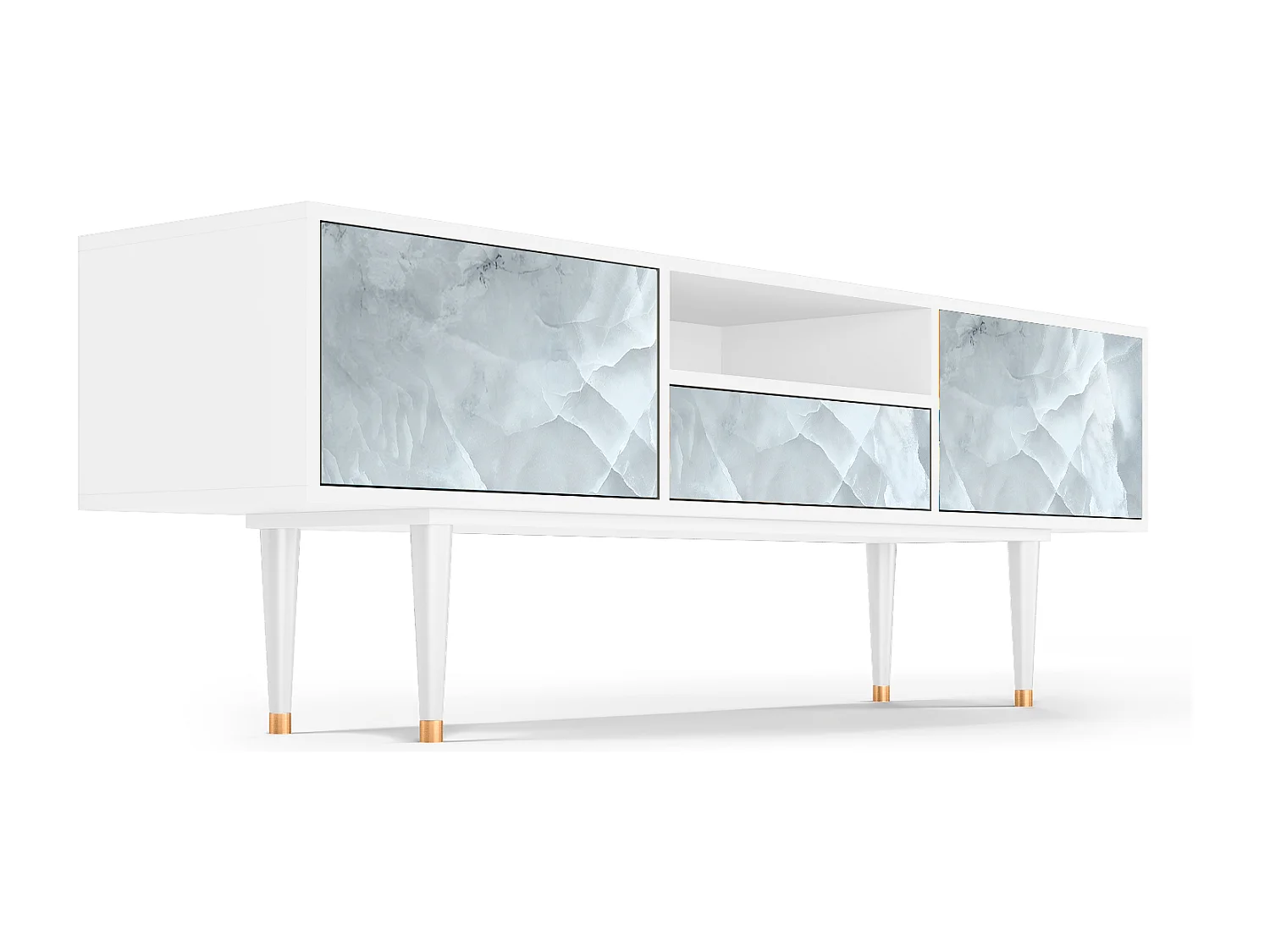 TV-meubel - 170х59х41 cm - T6 - The Onyx, Wit