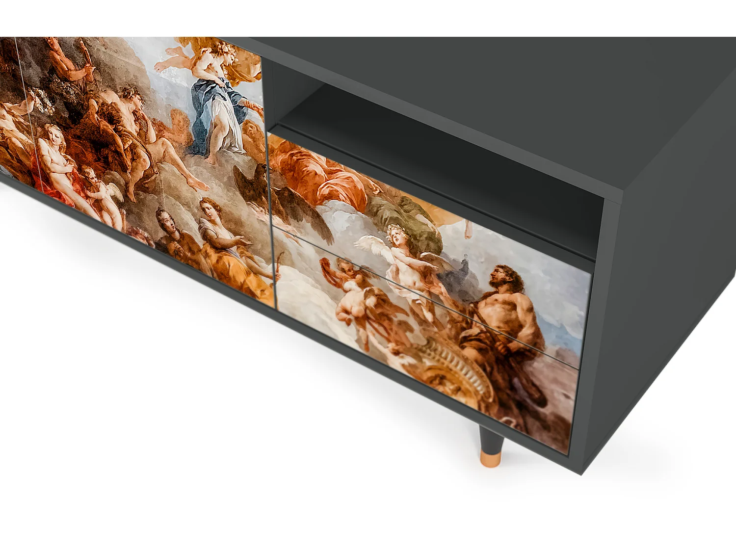 Meuble TV - 125х56х41 cm - T7 - Versailles, Anthracite