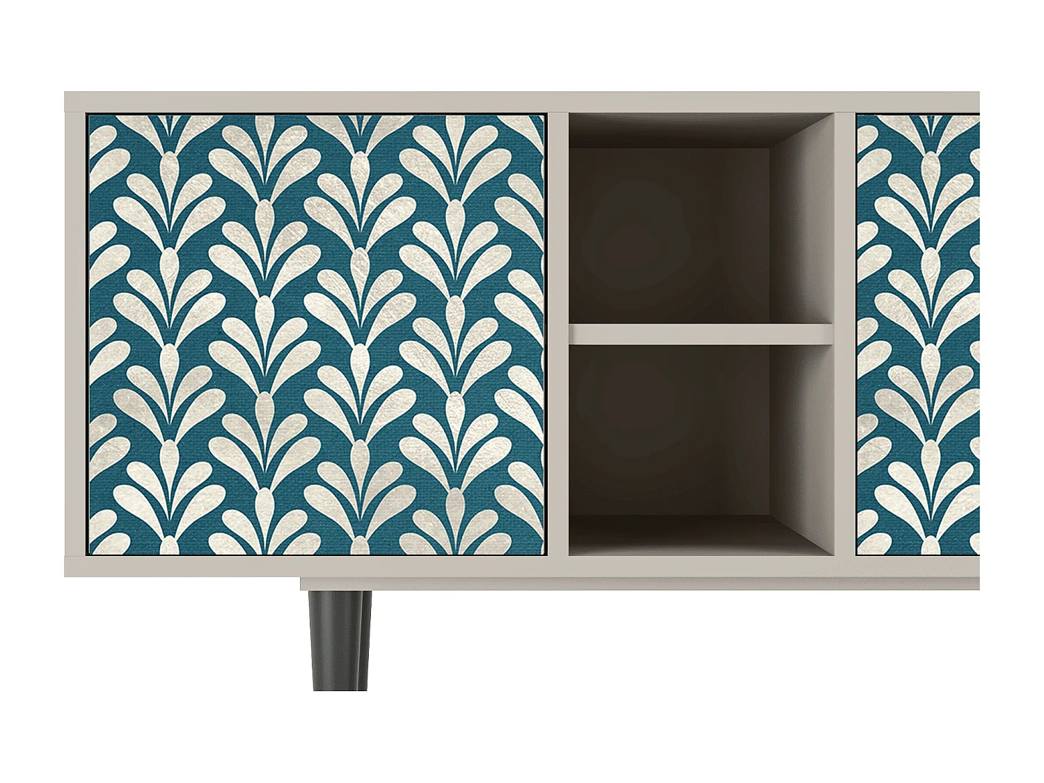 Mueble de TV - 150х69х41 cm - T5 - Milky Tears, Areia