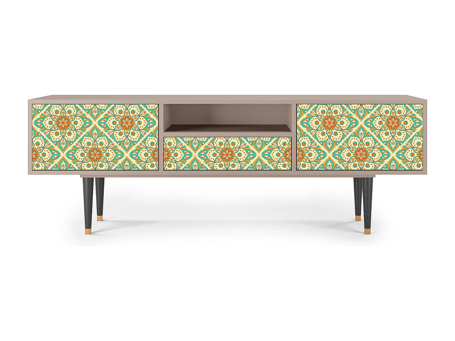 TV-meubel - 170х59х41 cm - T6 - Hindu Daisy, Latte