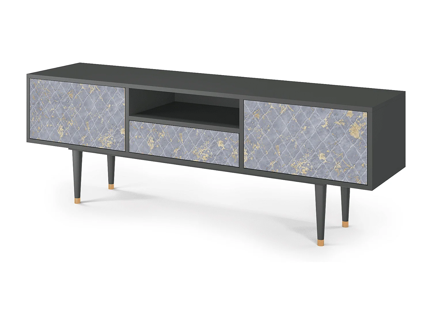 TV-meubel - 170х59х41 cm - T6 - Golden Smoke, Antraciet