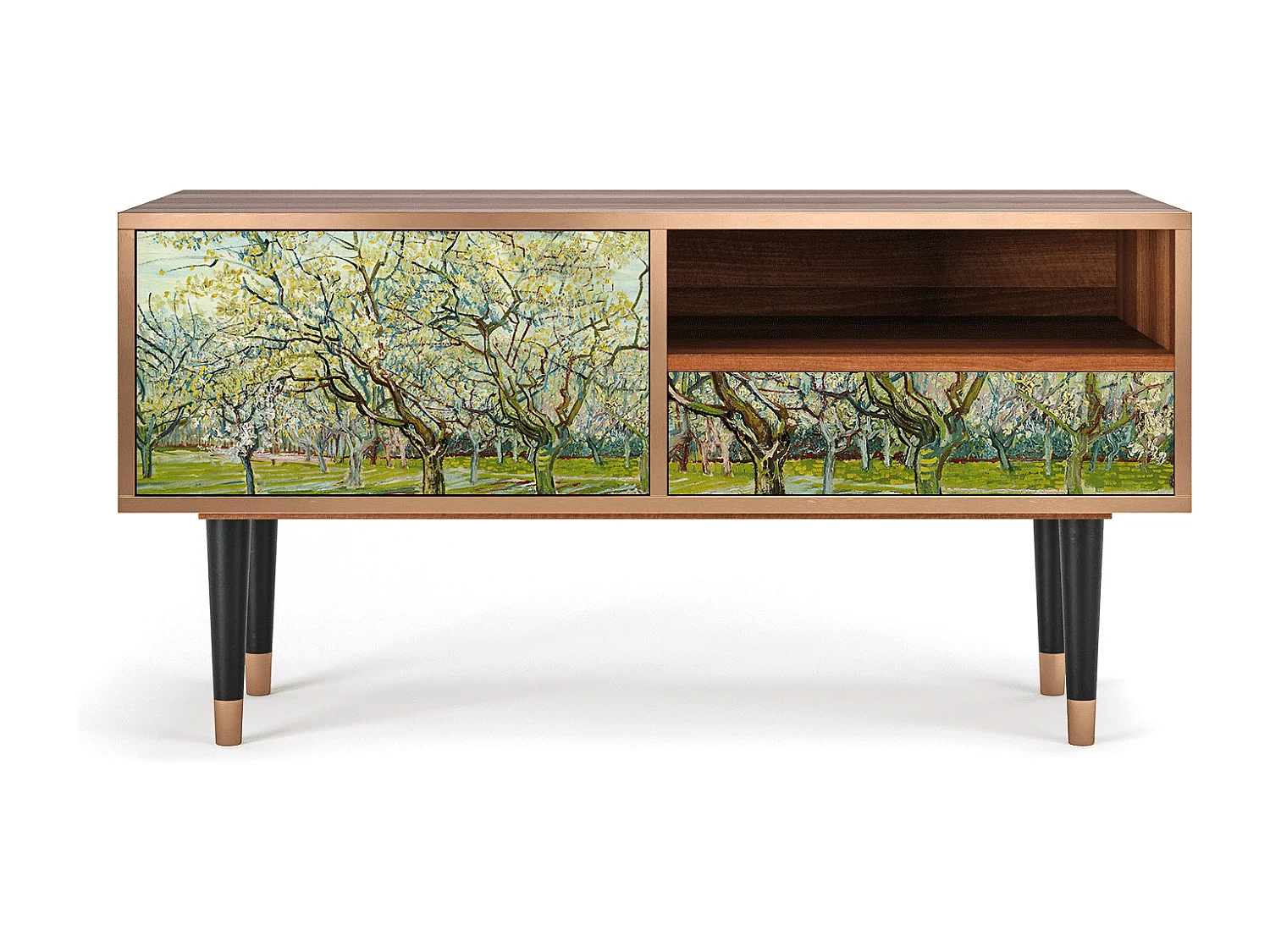 TV-meubel - 115х59х48 cm - T3 - The Wit Orchard, Walnoot