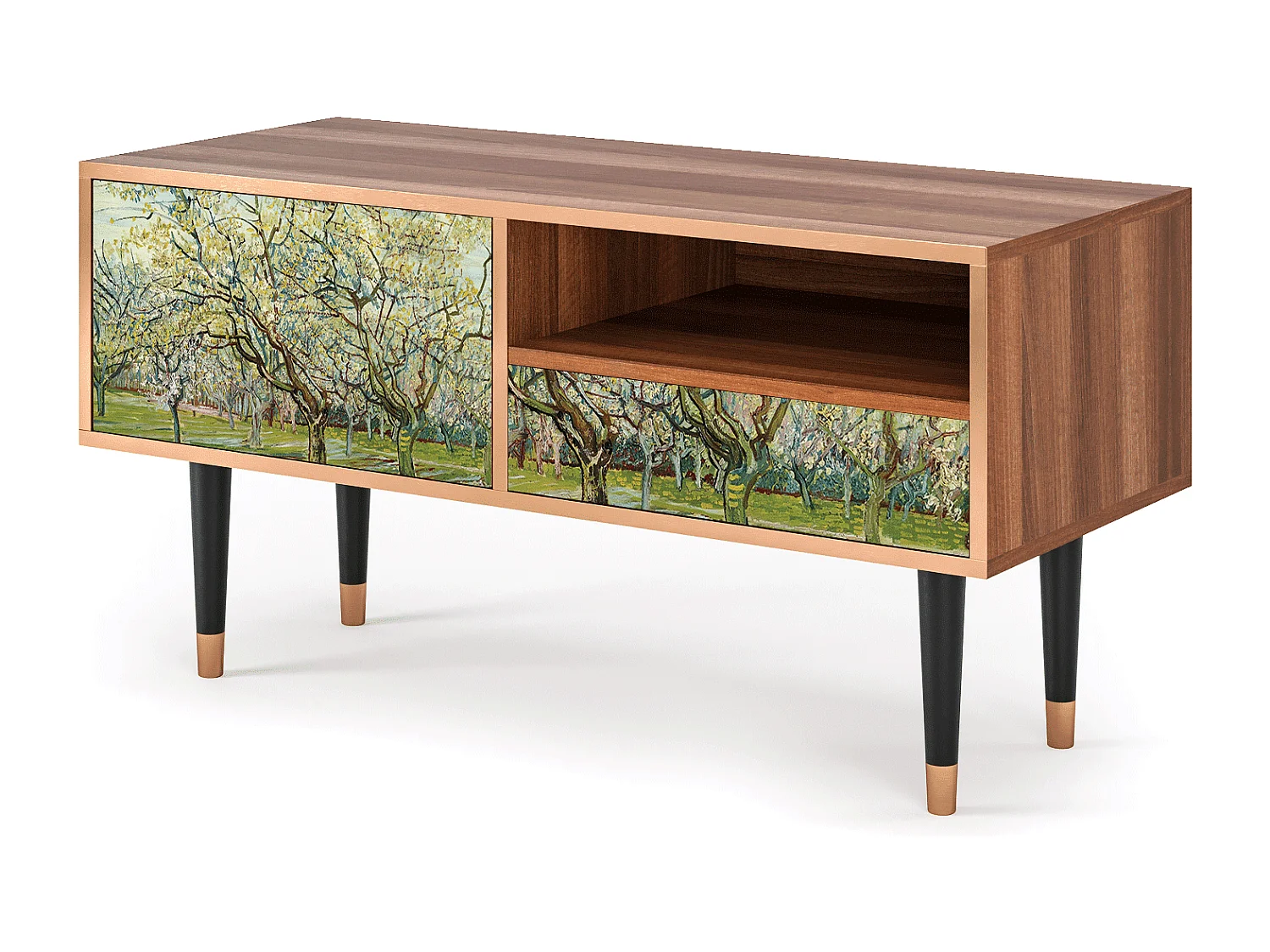 TV-meubel - 115х59х48 cm - T3 - The Wit Orchard, Walnoot