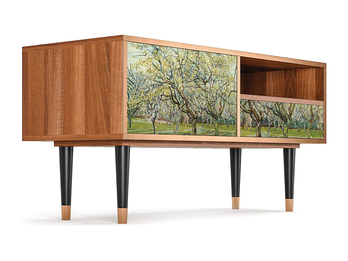 TV-meubel - 115х59х48 cm - T3 - The Wit Orchard, Walnoot