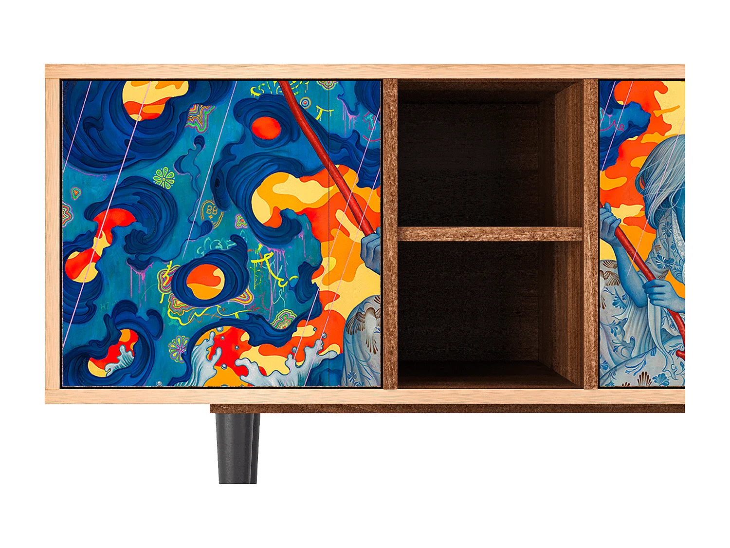 Mobile TV - 150х69х41 cm - T5 - The Girl - James Jean, Noce