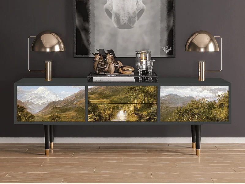 Meuble TV - 170х59х48 cm - T4 - The Heart of the Andes , Anthracite