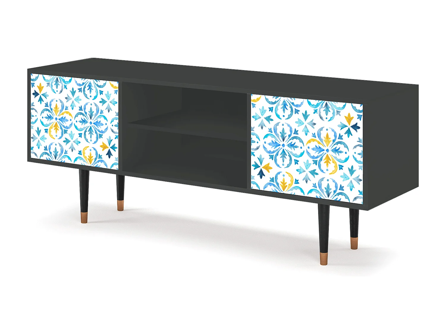 Mueble de TV - 170х69х48 cm - T2 - Lisbon Flover, Antracita