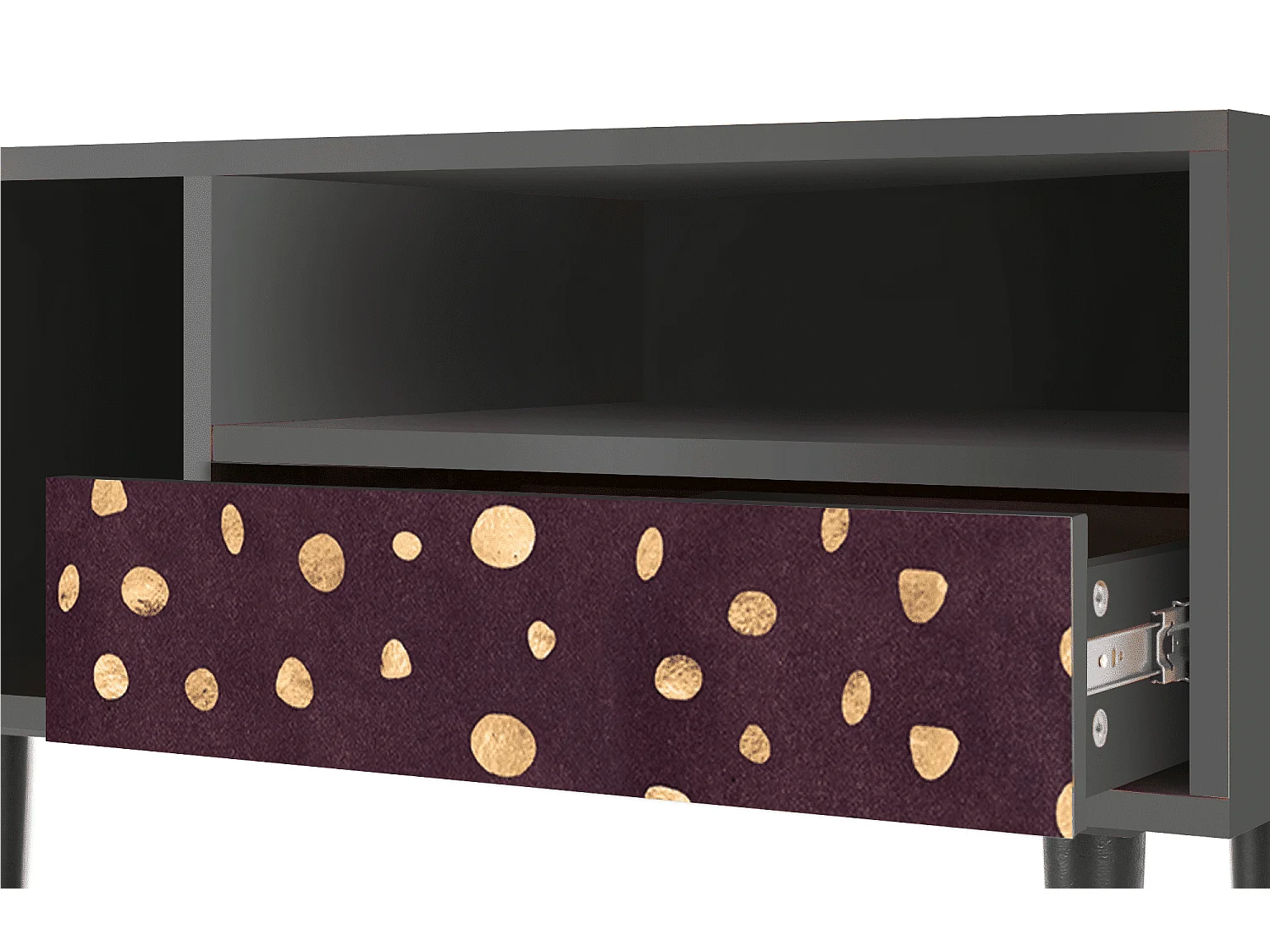 Mueble de TV - 115х59х48 cm - T3 - Glowworms, Antracite