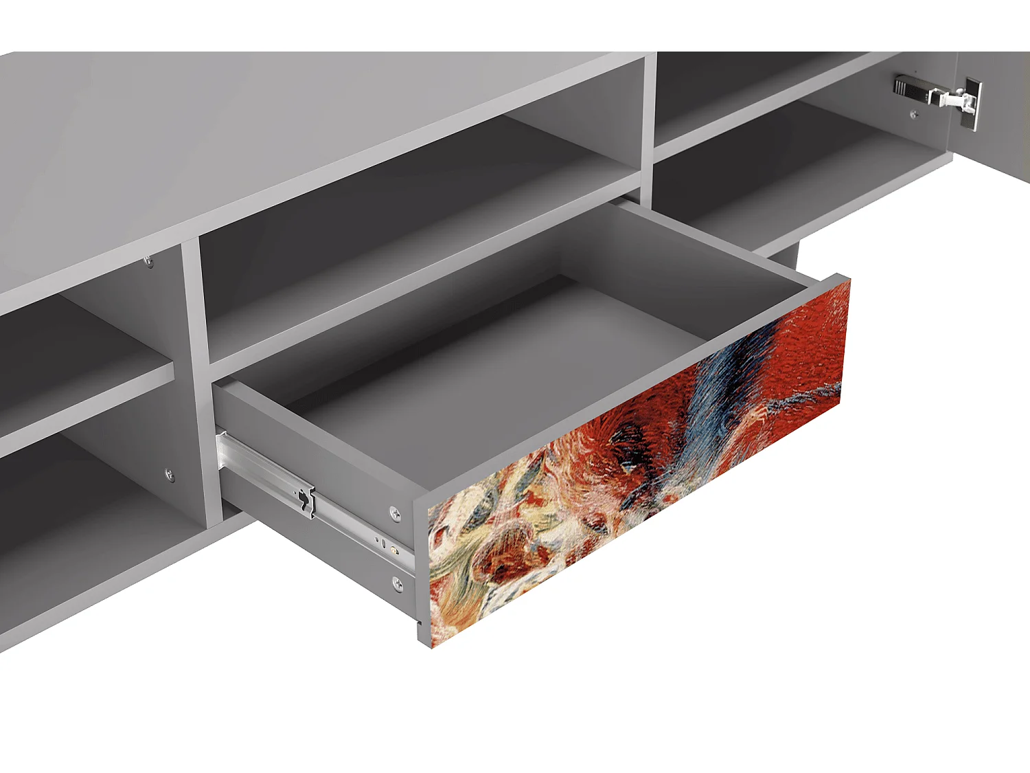 Meuble TV - 170х59х41 cm - T6 - The City Rises, Gris