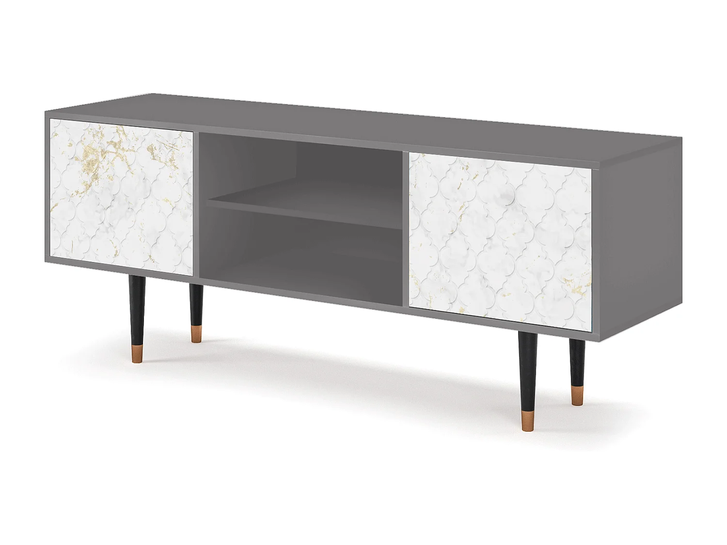 TV-meubel - 170х69х48 cm - T2 - Sweet Cotton, Grijs