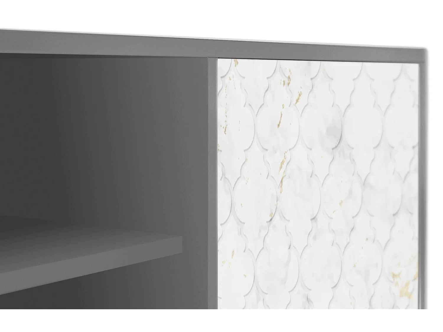 TV-meubel - 170х69х48 cm - T2 - Sweet Cotton, Grijs