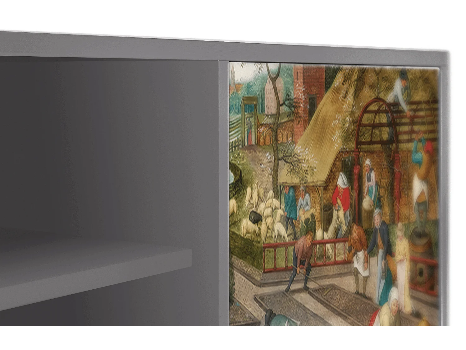 Meuble TV - 170х69х48 cm - T2 - The Younger - Spring, Gris