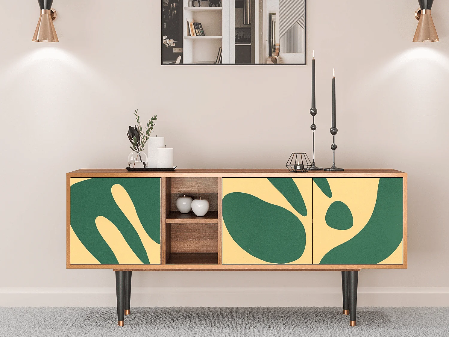 Meuble TV - 150х69х41 cm - T5 - Constellations by Arp, Noyer