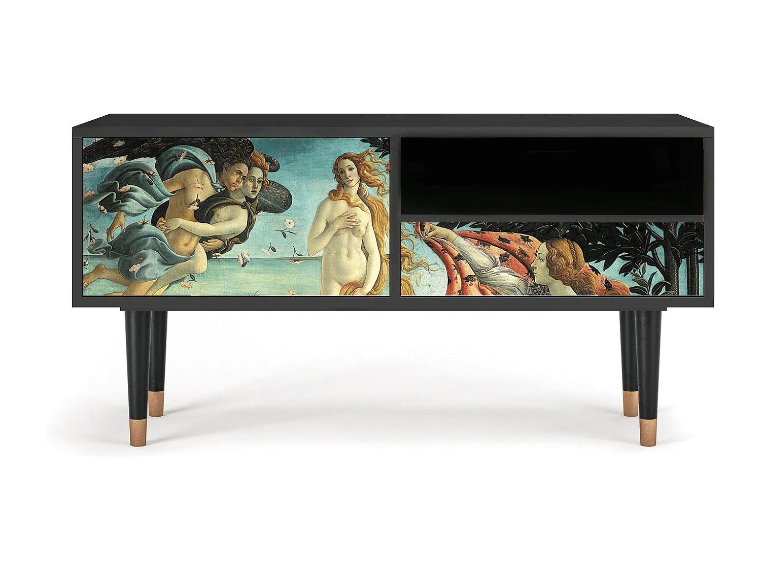 Mueble de TV - 115х59х48 cm - T3 - The Birth of Venus, Antracita
