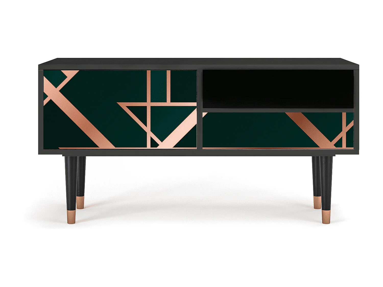 Meuble TV - 115х59х48 cm - T3 - Emerald Gatsby, Anthracite