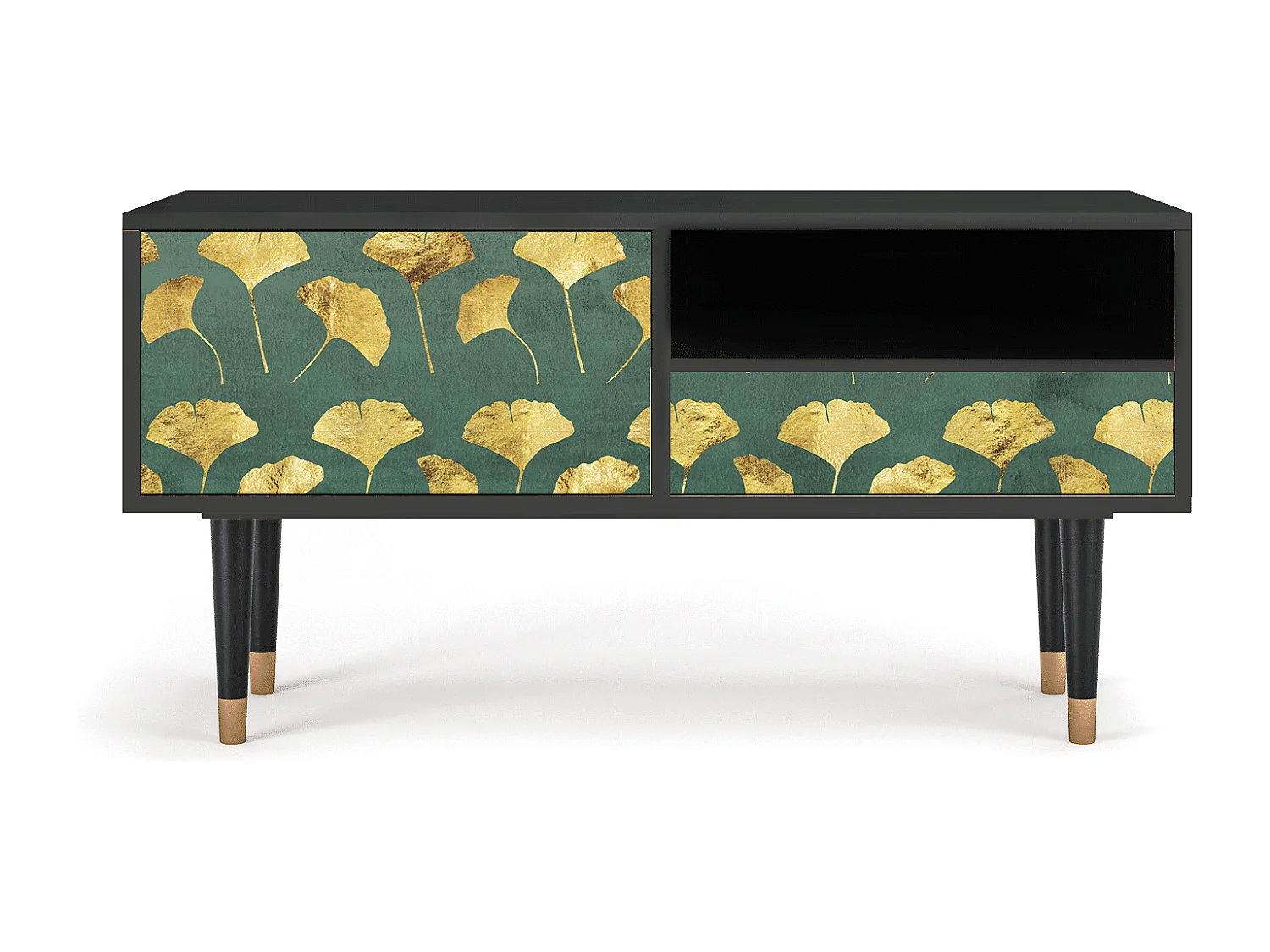 Meuble TV - 115х59х48 cm - T3 - Gingko leaves, Anthracite