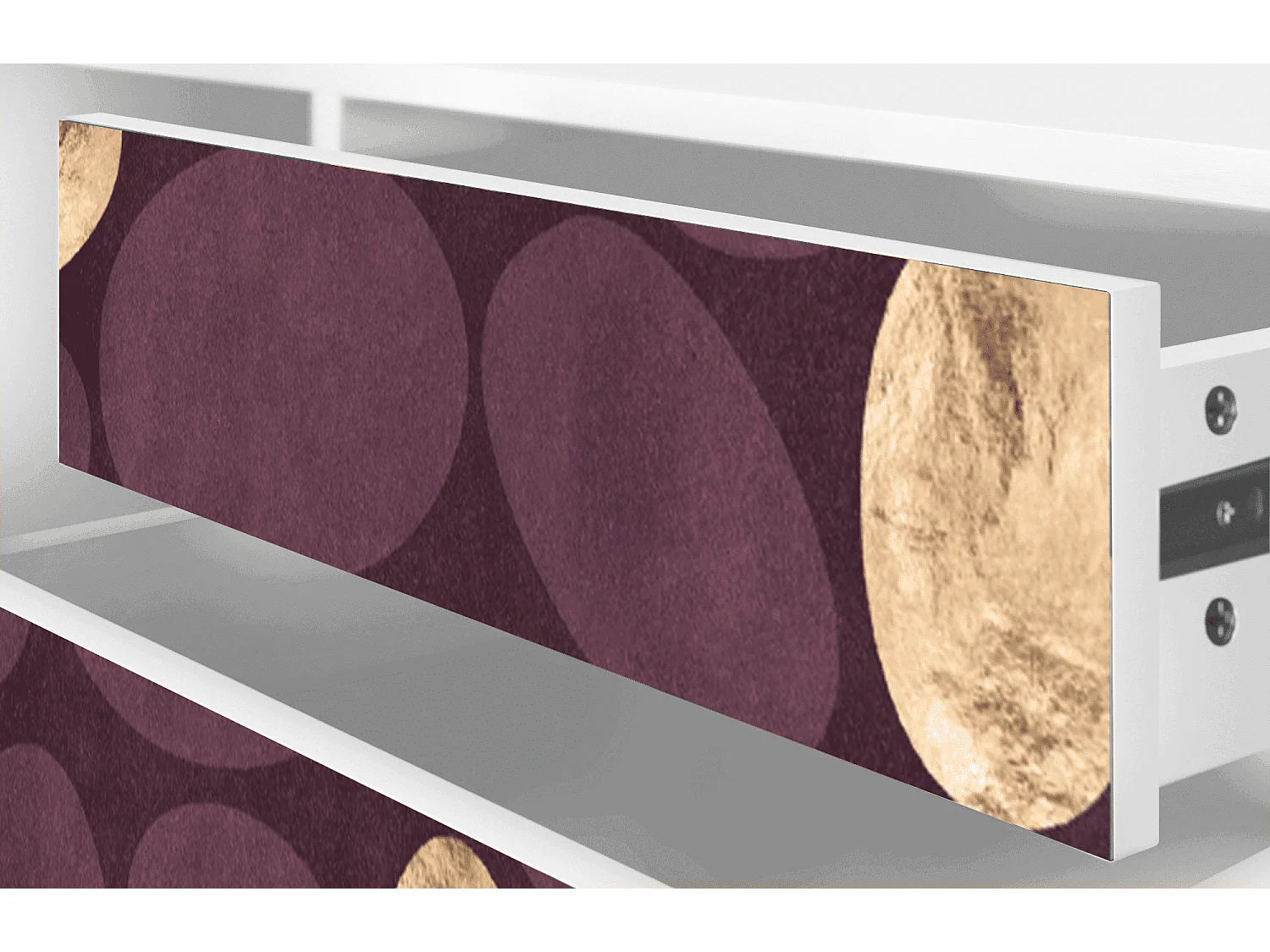 Meuble TV - 170х59х48 cm - T4 - Fine Wine, Blanc