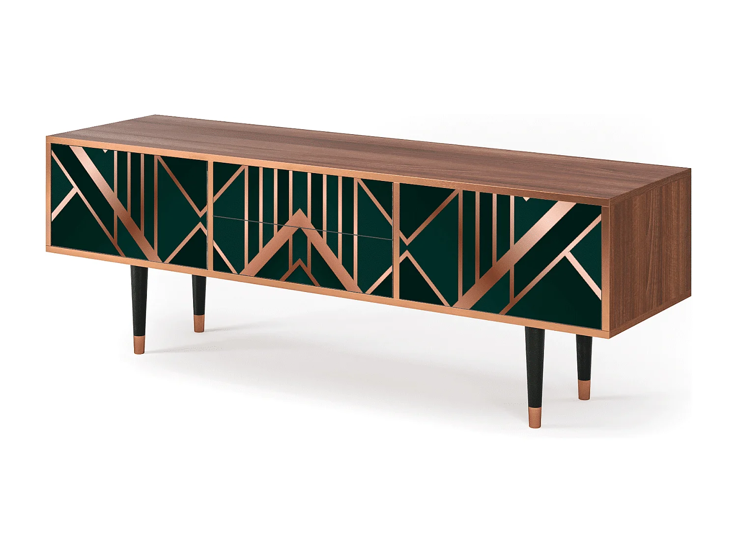 Mobile TV - 170х59х48 cm - T4 - Emerald Gatsby, Noce