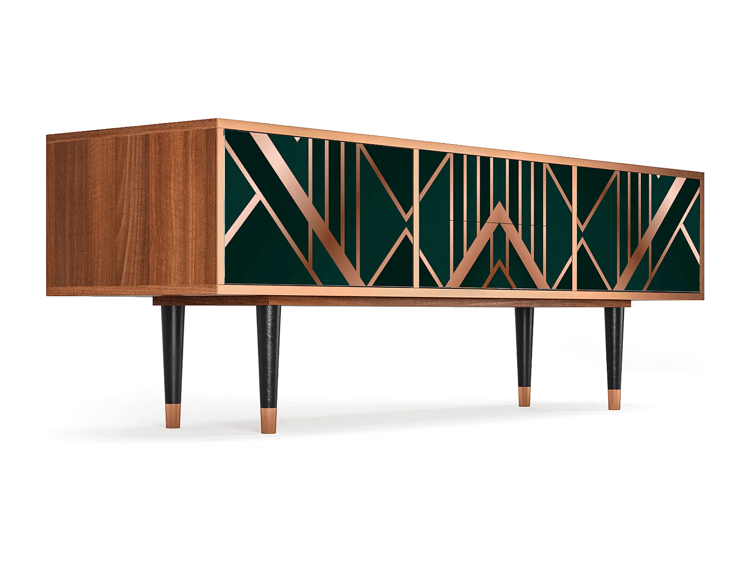 TV-Möbel - 170х59х48 cm - T4 - Emerald Gatsby, Walnuss