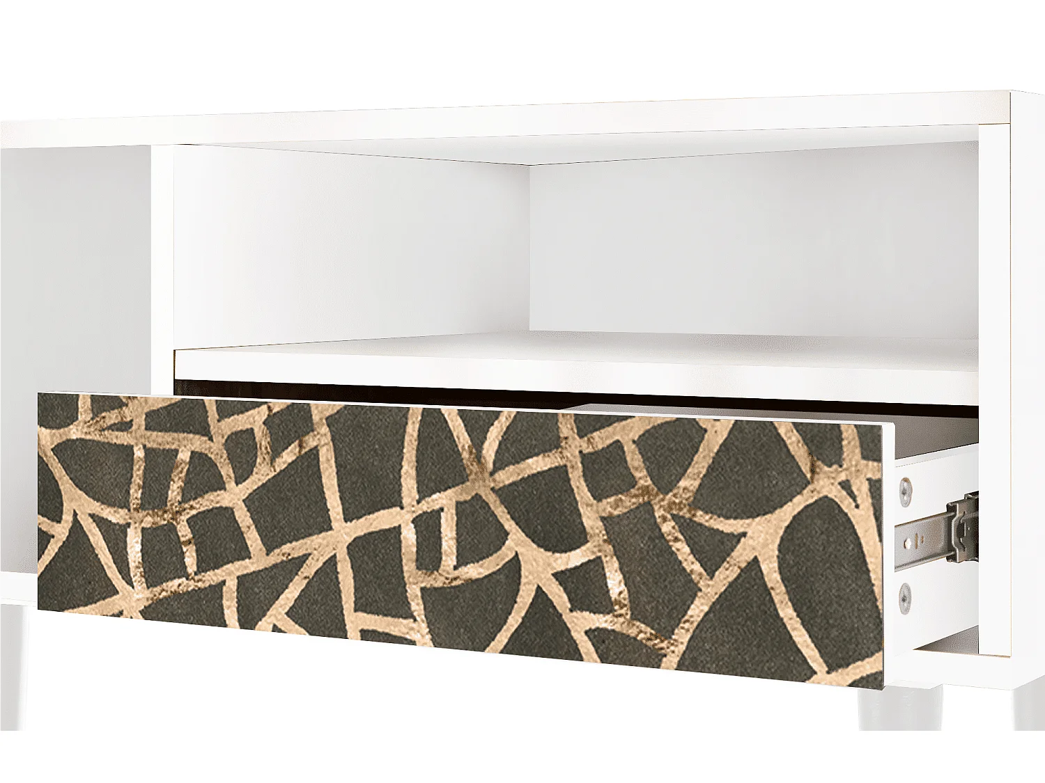 TV-meubel - 115х59х48 cm - T3 - Enlarged Leaf, Wit