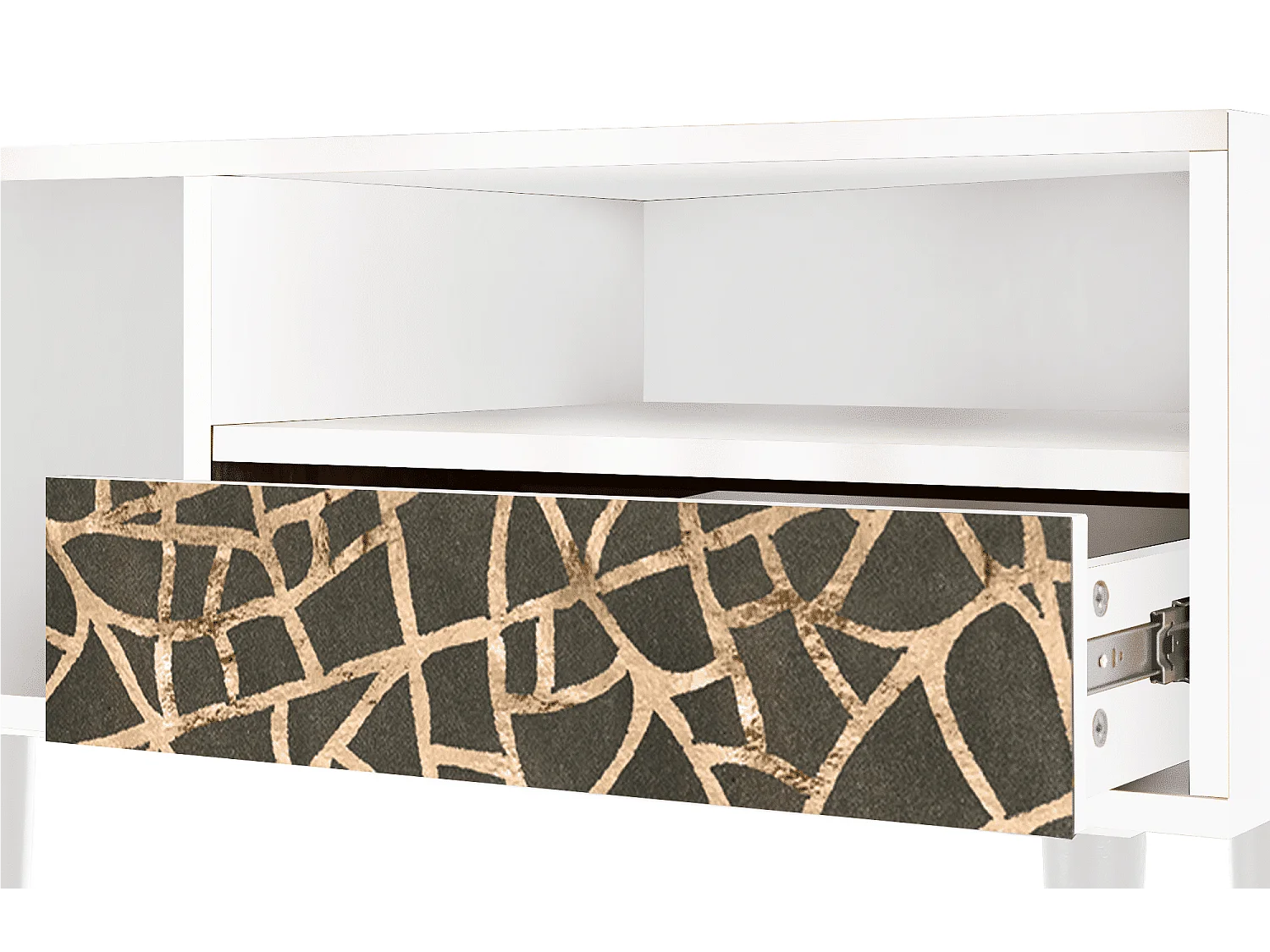 TV-meubel - 115х59х48 cm - T3 - Enlarged Leaf, Wit