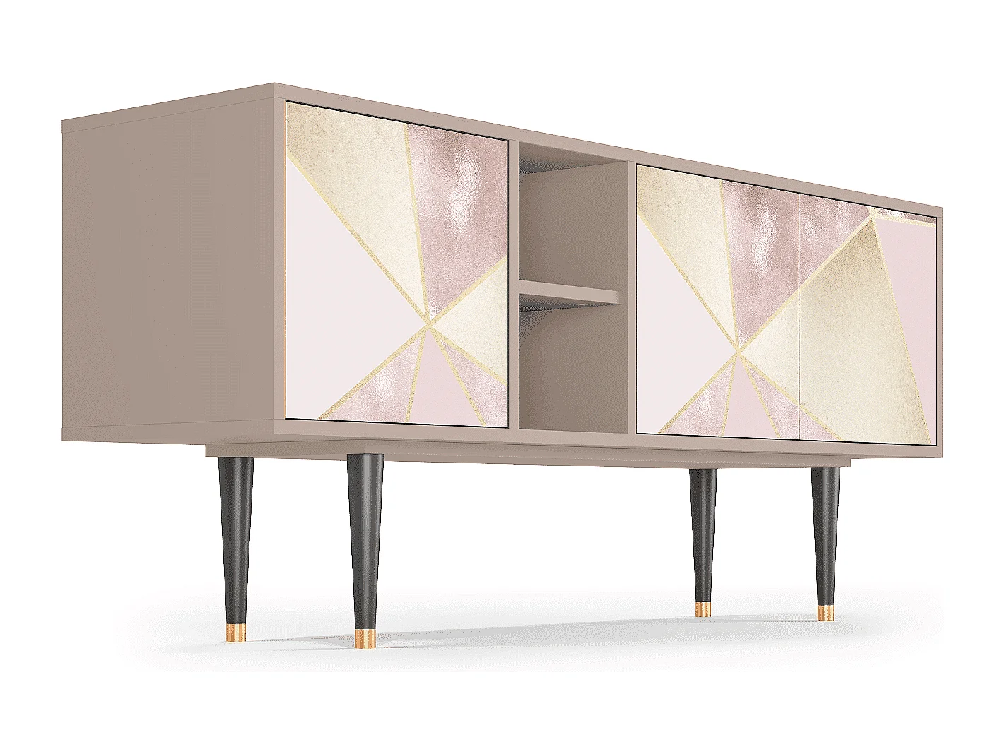 Meuble TV - 150х69х41 cm - T5 - Cosmopolitan Diva, Latte