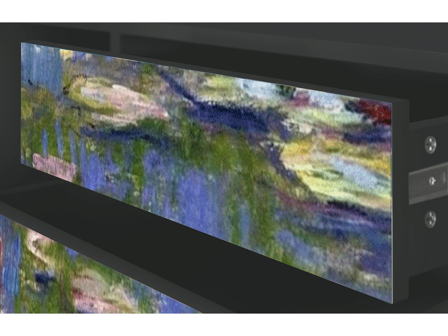 Meuble TV - 170х59х48 cm - T4 - The water lily pond  , Anthracite