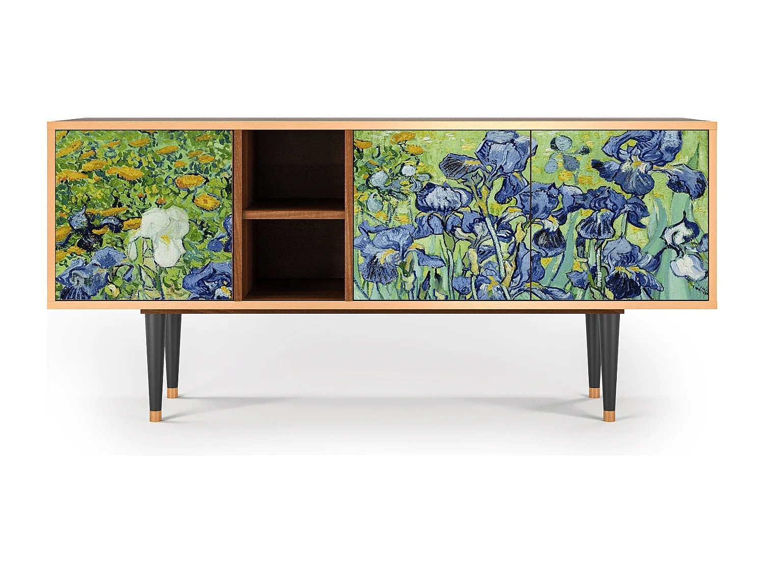 Mobile TV - 150х69х41 cm - T5 - Irises , Noce