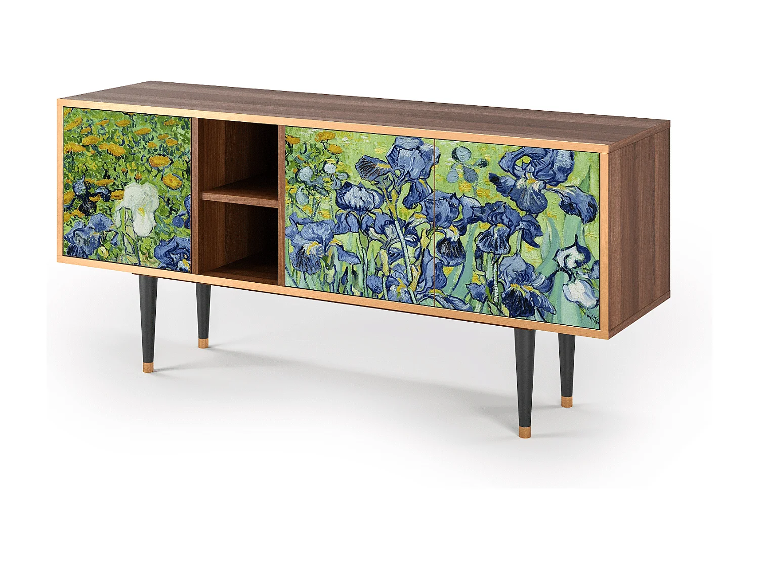 Mobile TV - 150х69х41 cm - T5 - Irises , Noce