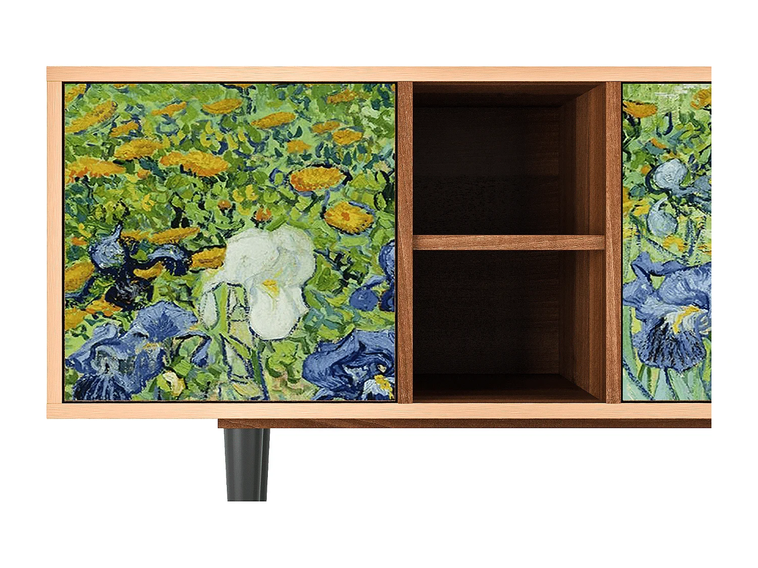 Mobile TV - 150х69х41 cm - T5 - Irises , Noce