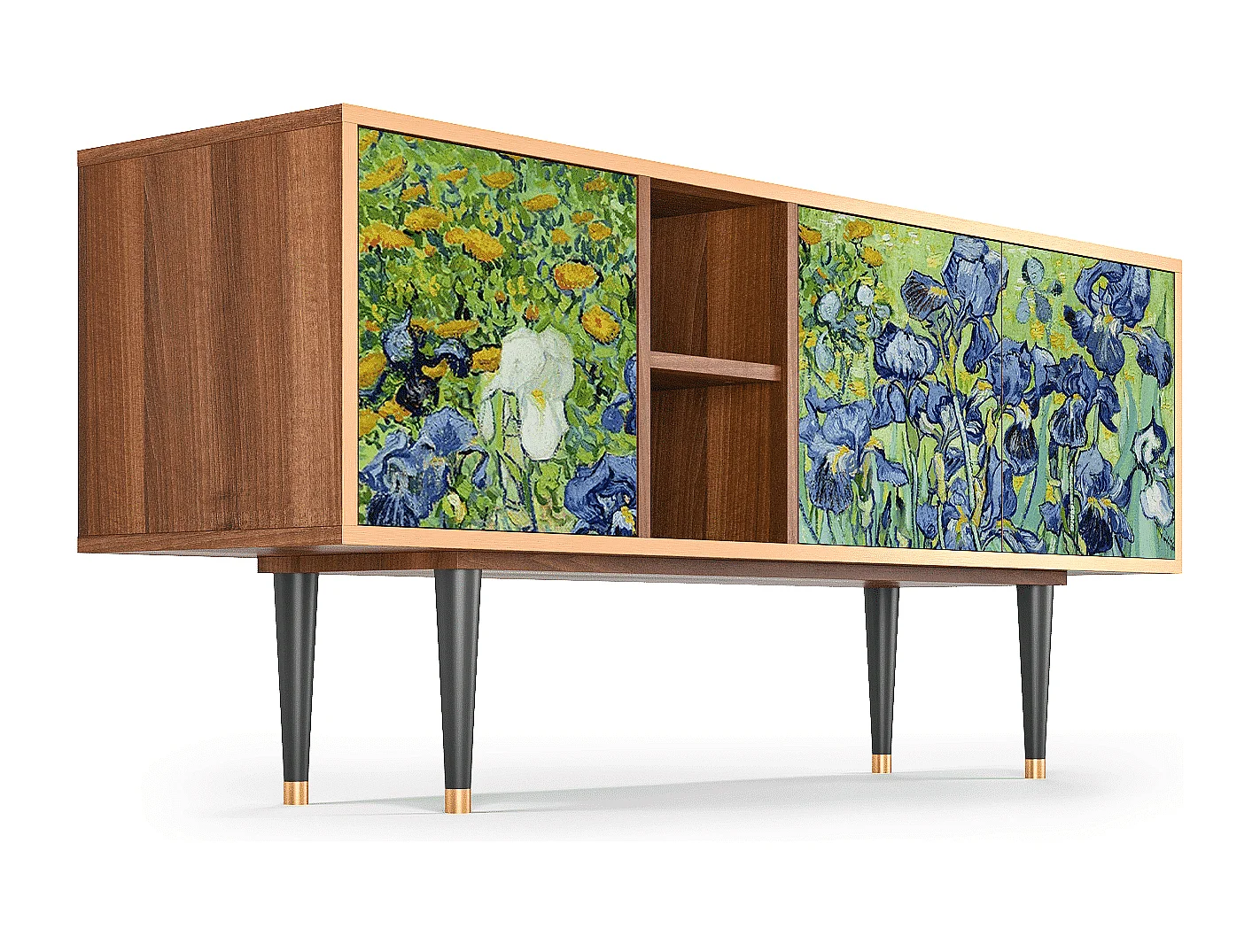 TV-Möbel - 150х69х41 cm - T5 - Irises , Walnuss