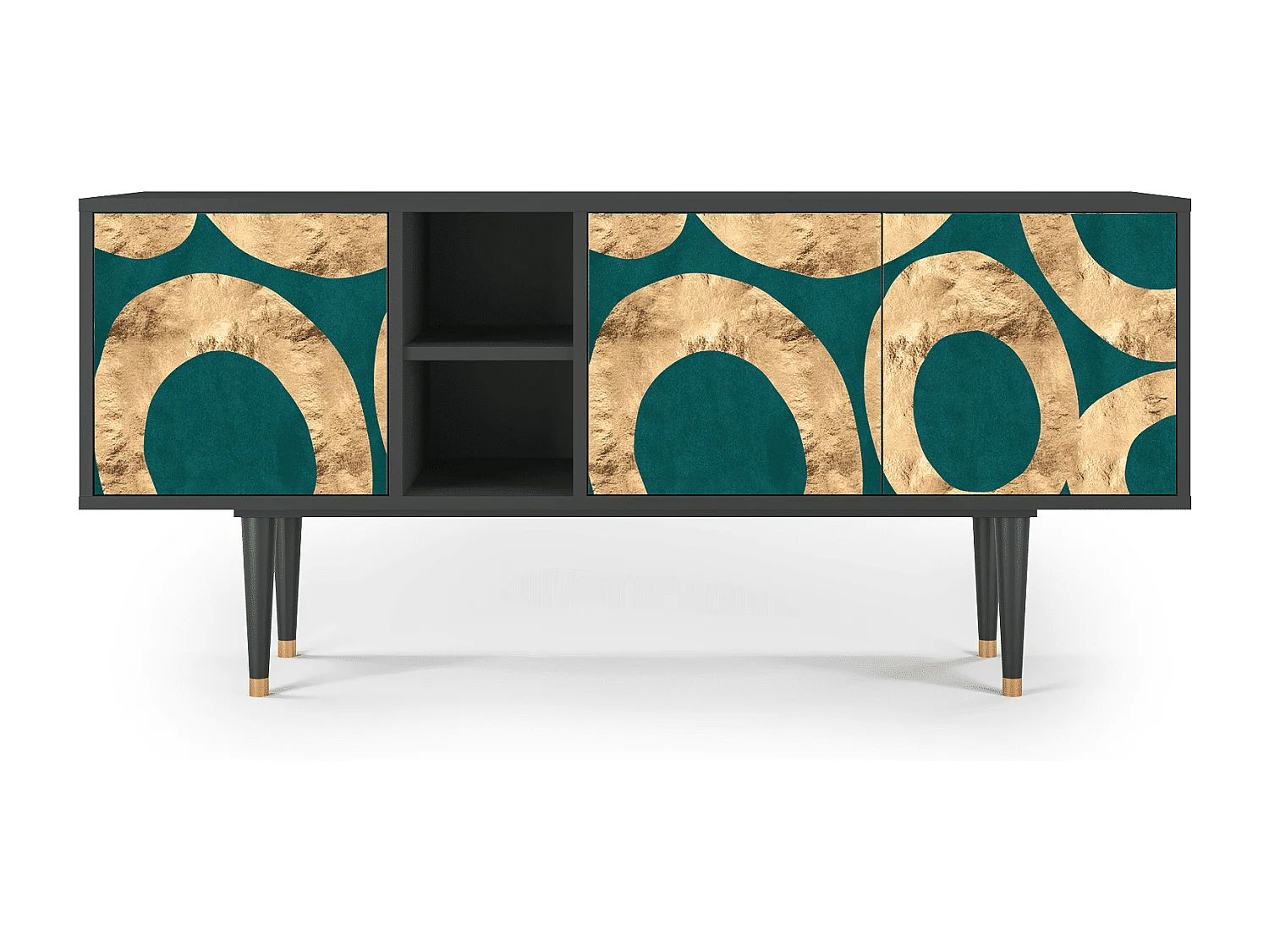 Mueble de TV - 150х69х41 cm - T5 - Zircon Sphere, Antracite