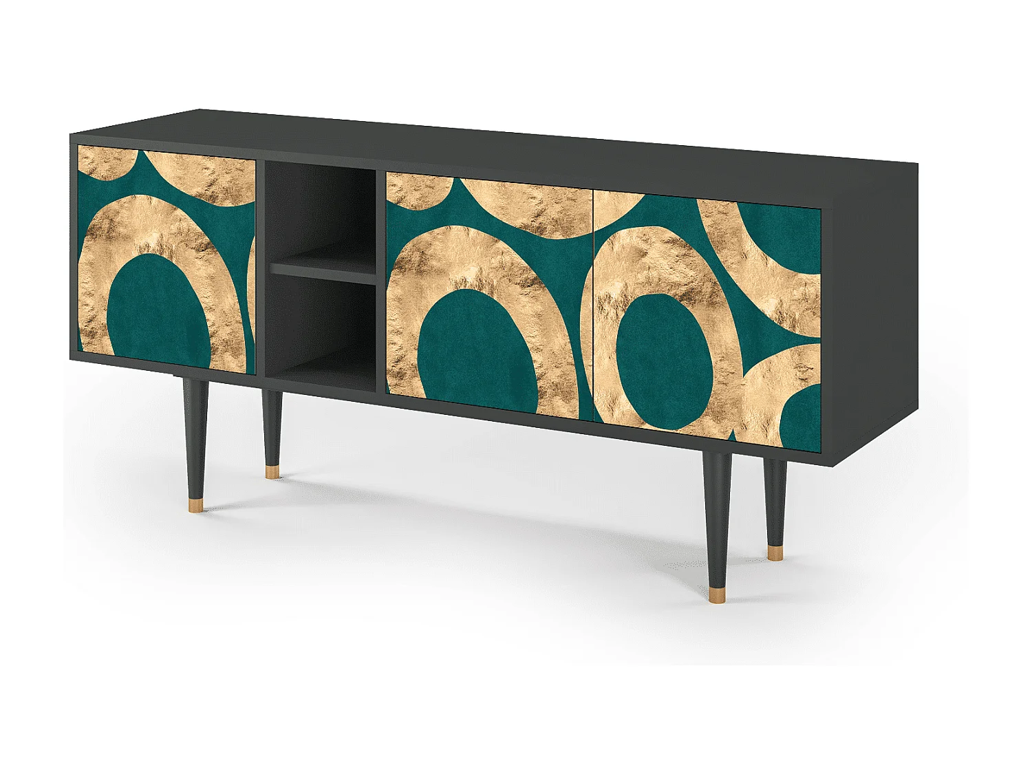 Mueble de TV - 150х69х41 cm - T5 - Zircon Sphere, Antracite