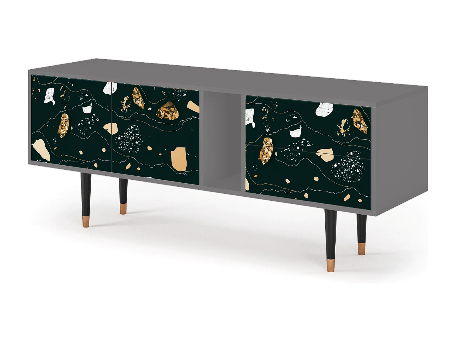 TV-meubel - 170х69х48 cm - T1 - Space Rocks, Grijs