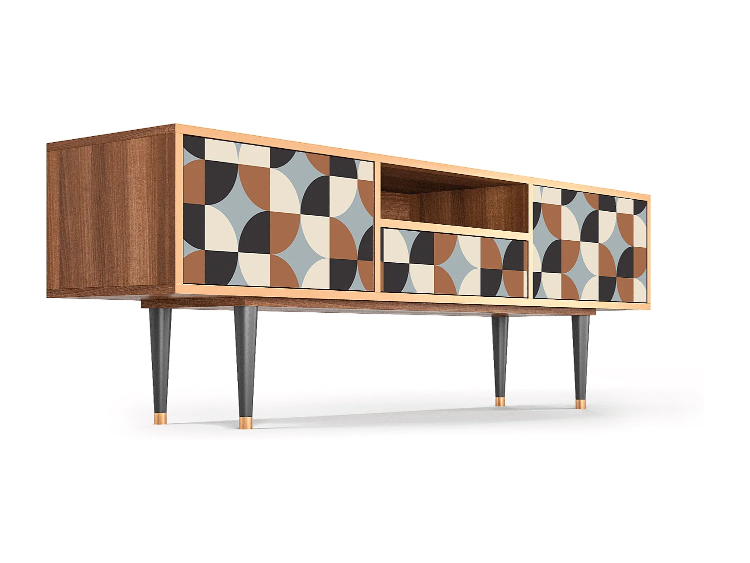 Mobile TV - 170х59х41 cm - T6 - Brown Sensation, Noce