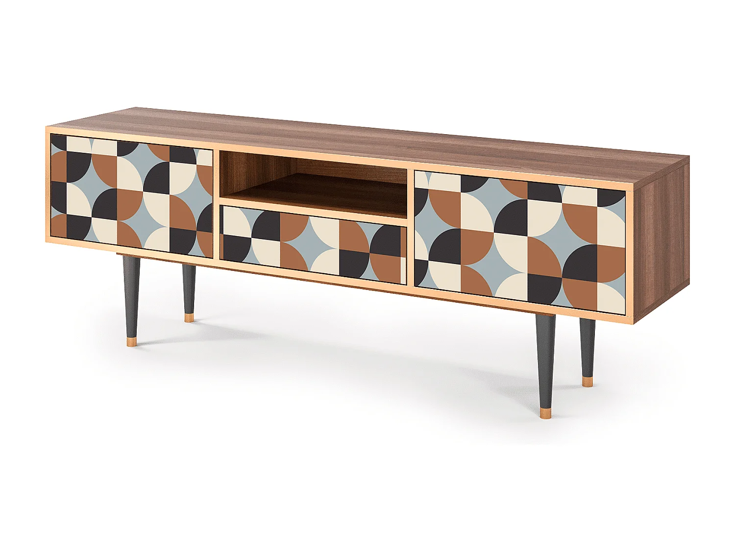 Szafka RTV - 170х59х41 cm - T6 - Brown Sensation, Orzech