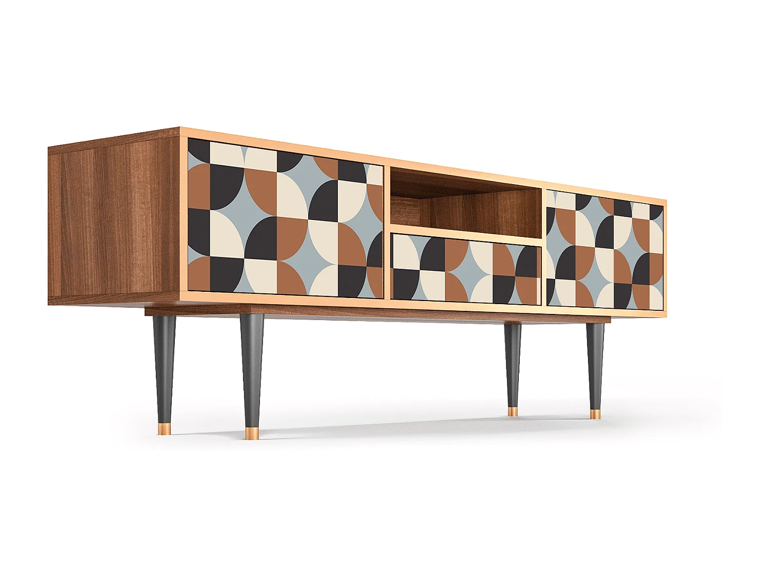 Meuble TV - 170х59х41 cm - T6 - Brown Sensation, Noyer