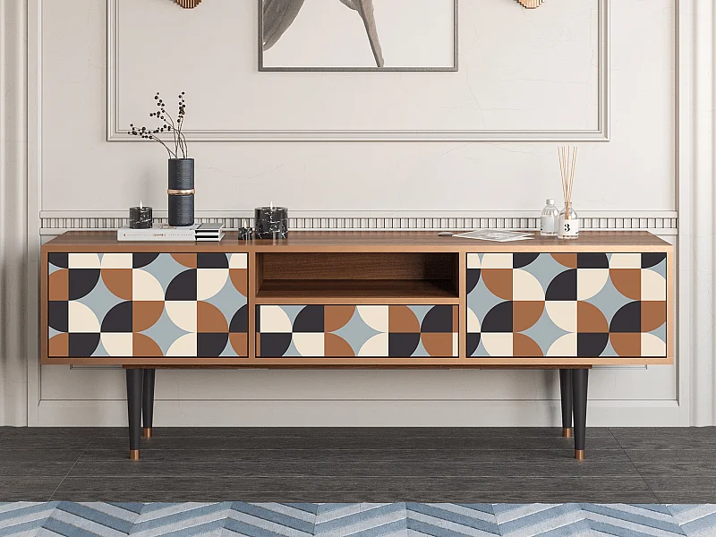 Szafka RTV - 170х59х41 cm - T6 - Brown Sensation, Orzech