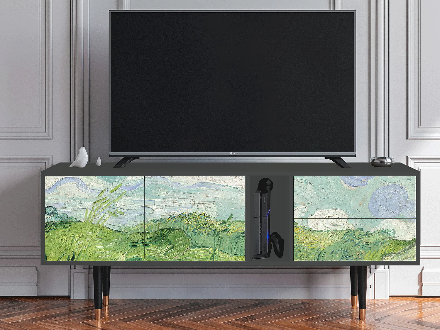Meuble TV - 170х69х48 cm - T1 - Green Wheat Fields, Anthracite