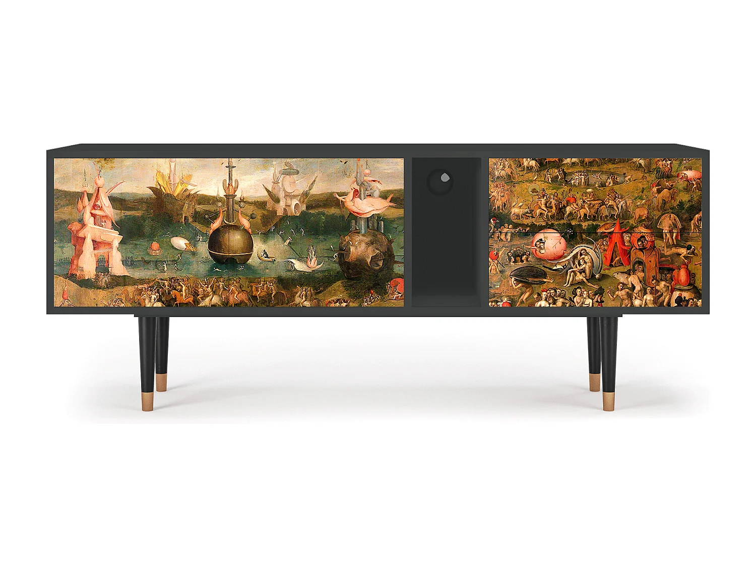 Meuble TV - 170х69х48 cm - T1 - Garden of Delights , Anthracite