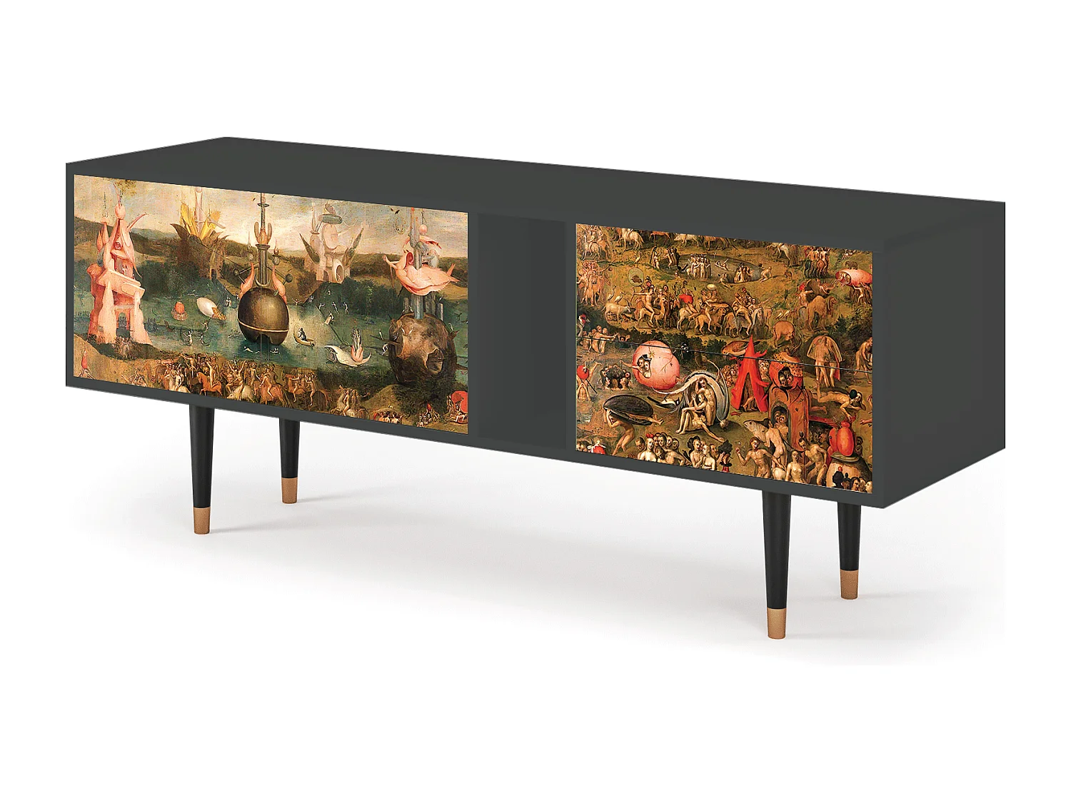 Meuble TV - 170х69х48 cm - T1 - Garden of Delights , Anthracite