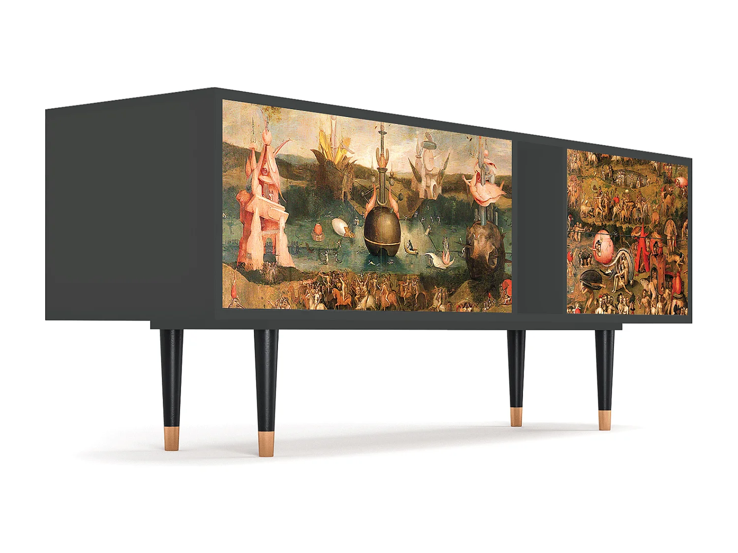 Meuble TV - 170х69х48 cm - T1 - Garden of Delights , Anthracite