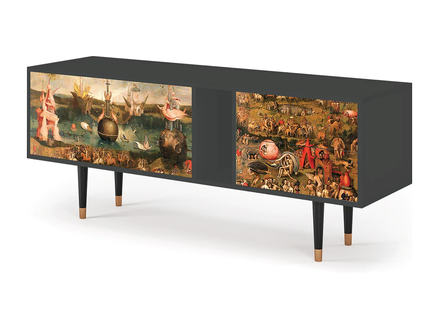 Meuble TV - 170х69х48 cm - T1 - Garden of Delights , Anthracite