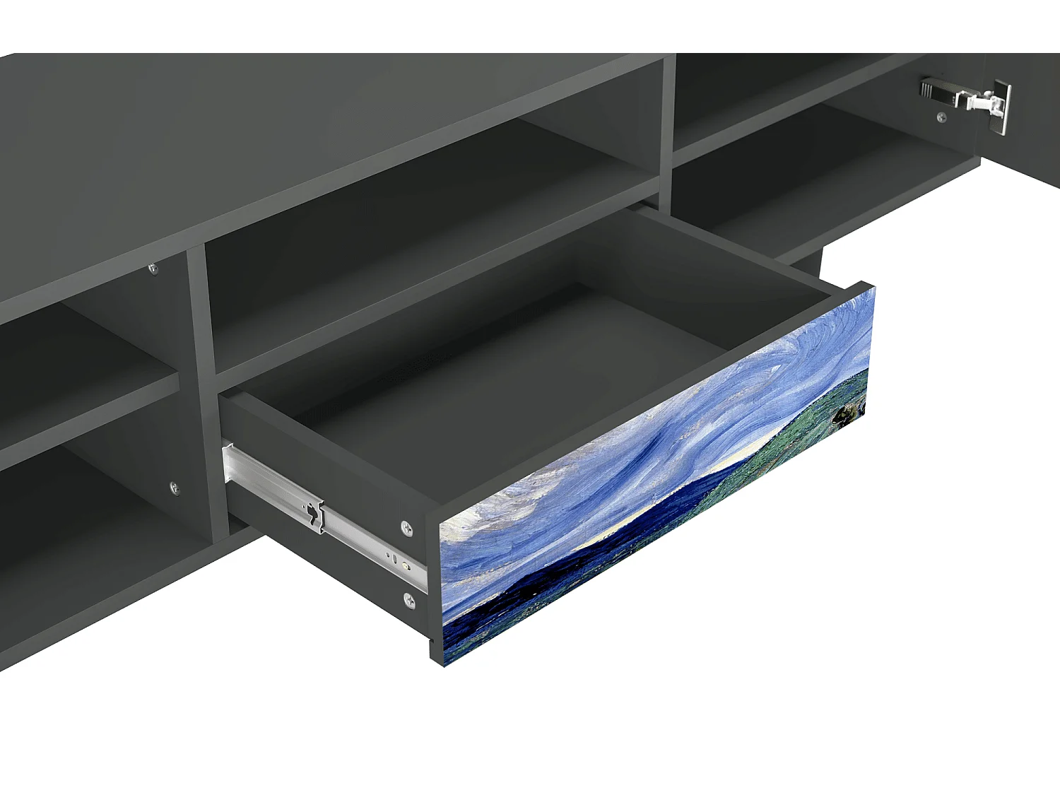 Mobile TV - 170х59х41 cm - T6 - Landscape, Antracite