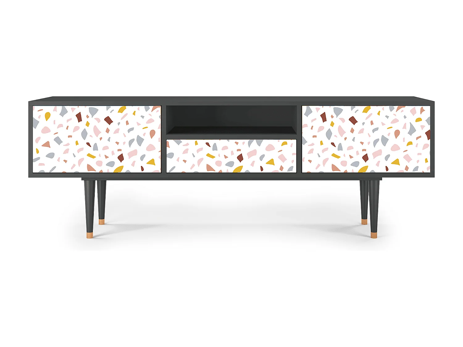 Mueble de TV - 170х59х41 cm - T6 - Marmelade Cheese, Antracita