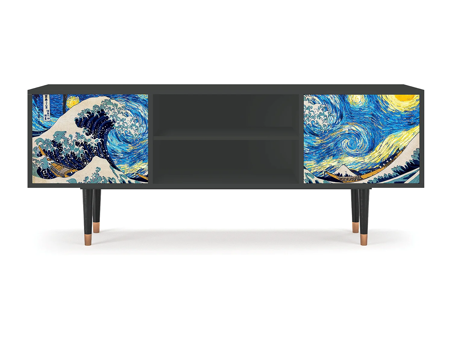 Meuble TV - 170х69х48 cm - T2 - Great Wave, Anthracite