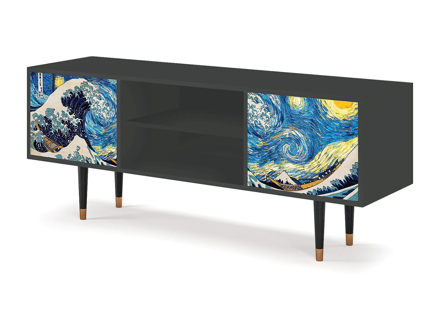 Meuble TV - 170х69х48 cm - T2 - Great Wave, Anthracite
