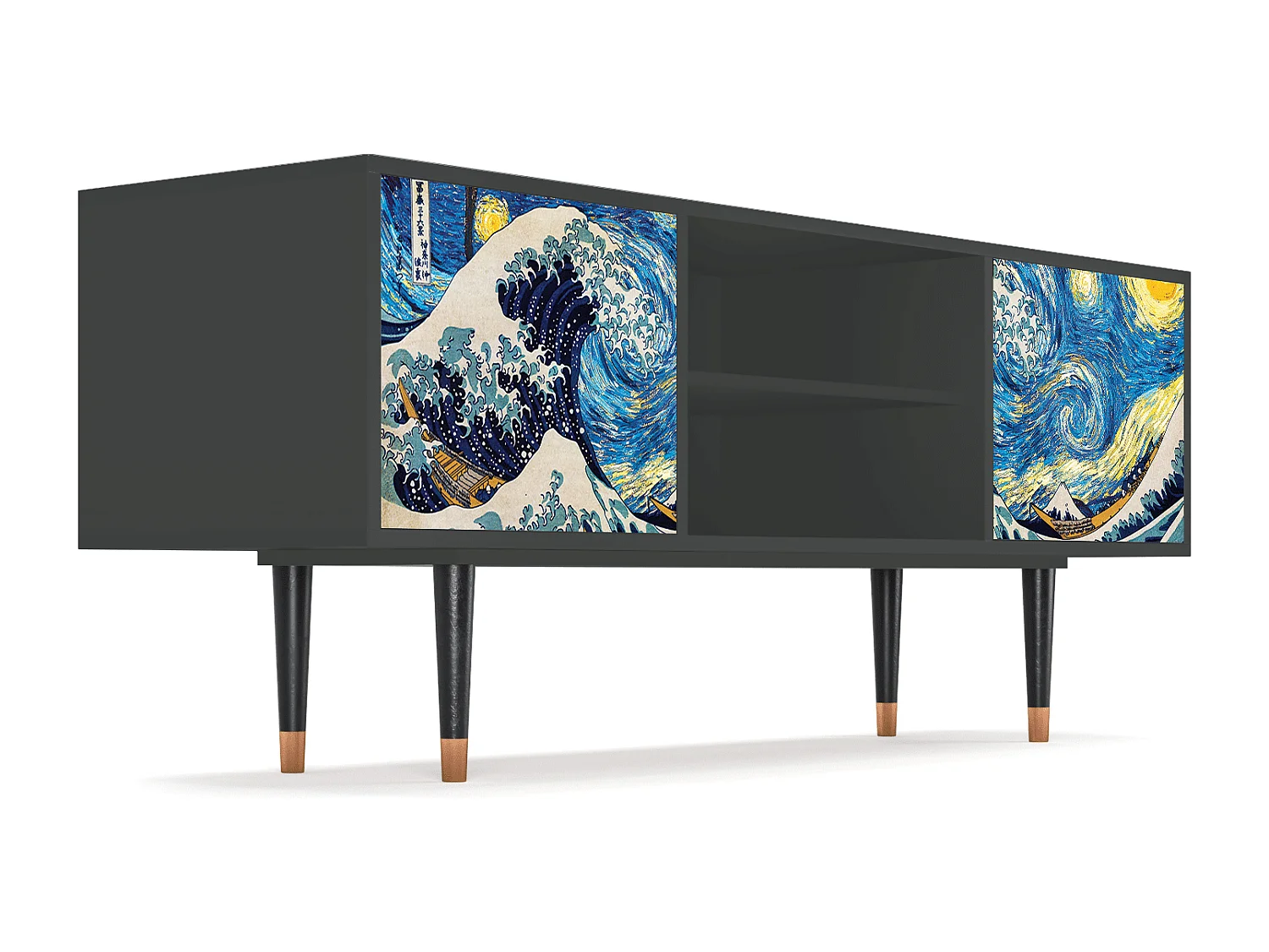 Meuble TV - 170х69х48 cm - T2 - Great Wave, Anthracite