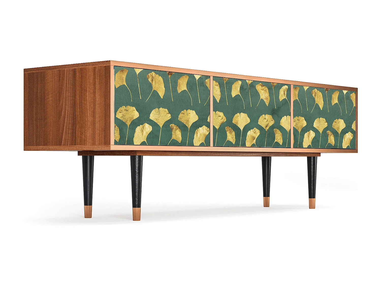 Szafka RTV - 170х59х48 cm - T4 - Gingko leaves, Orzech